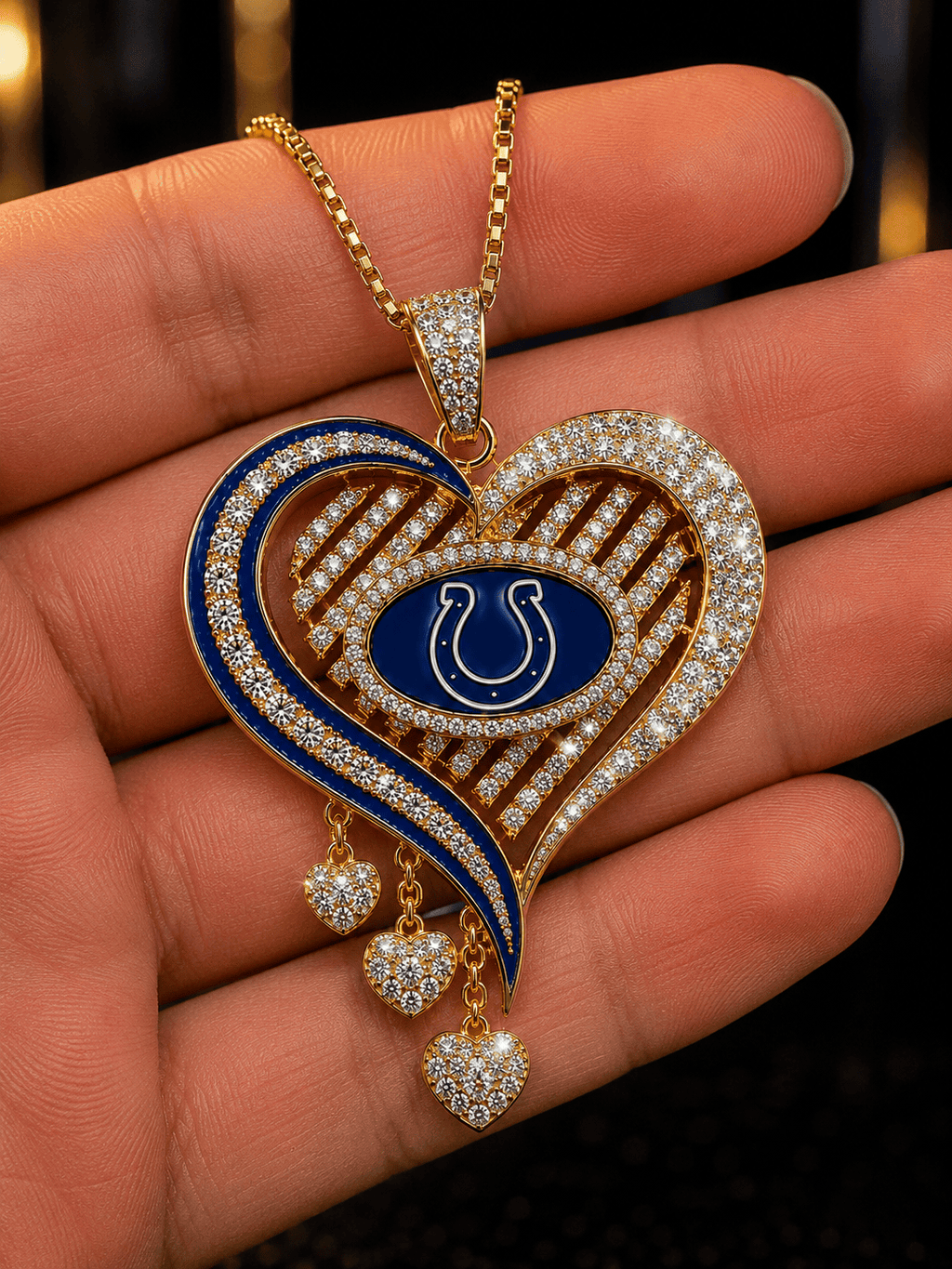 IDC Solid Gold Chain with Diamond Pendant TMH