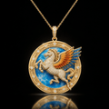 STMB Solid Gold Chain with Diamond Pendant BMD