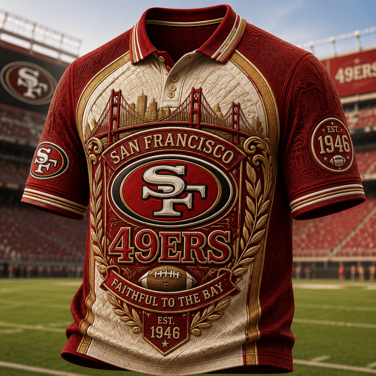PREMIUM SF49 EMBOSS POLO SHIRT HQH