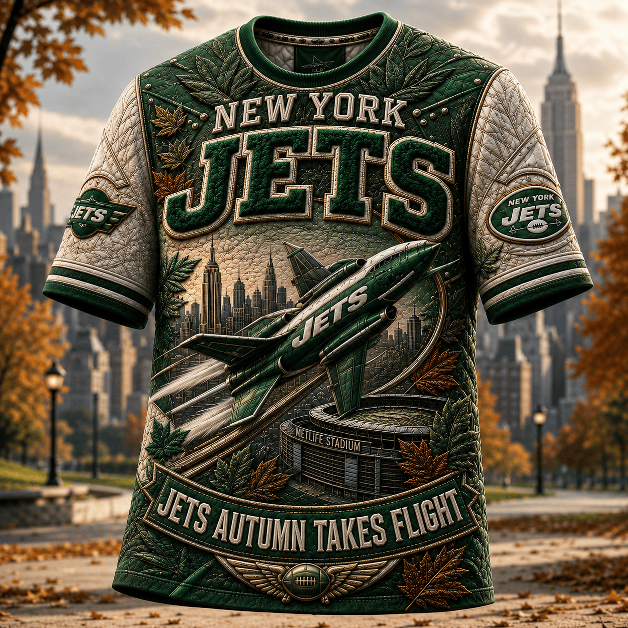 PREMIUM NYJ 3D EMBOSS SHIRT NTB